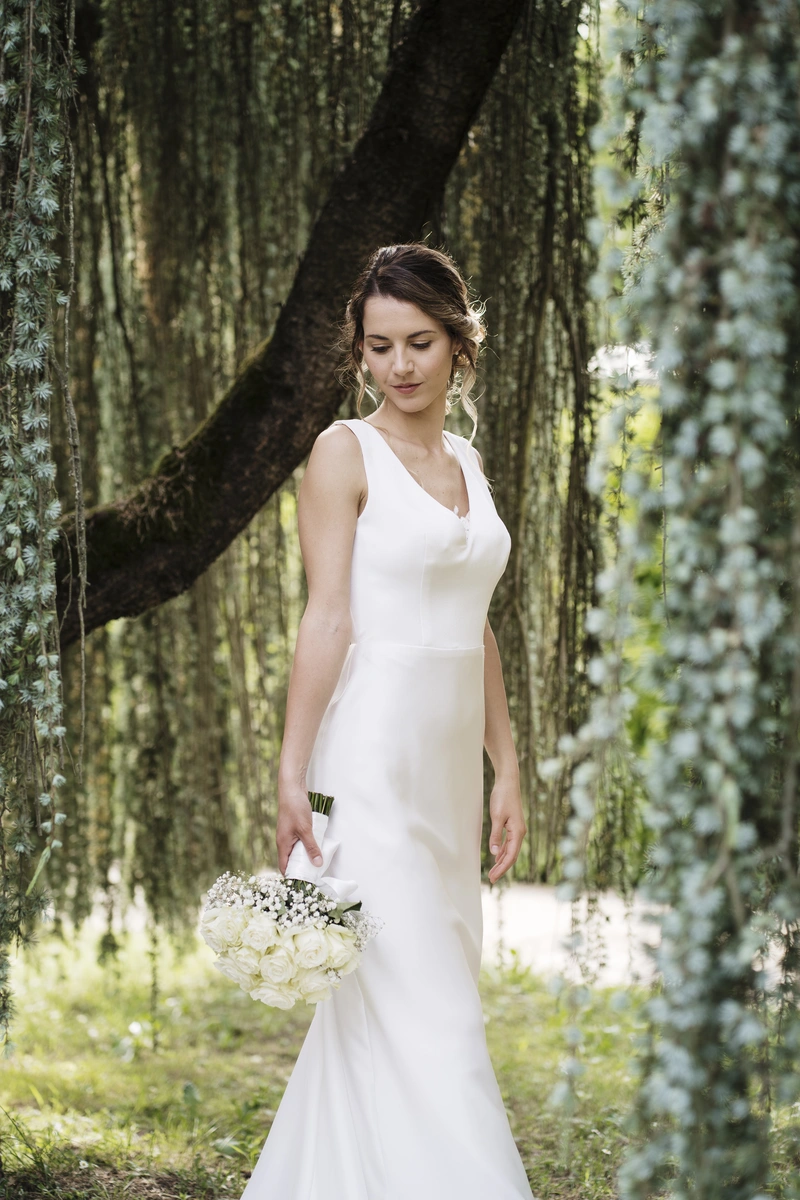 Abito da sposa a sirena realizzato da Alinda Scudo
